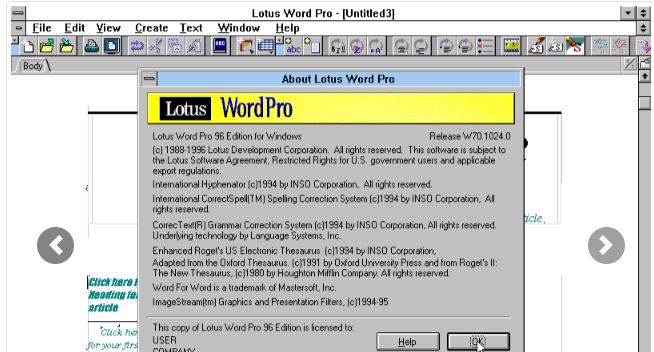 Lotus Word Pro