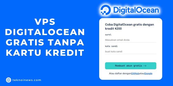 VPS DigitalOcean Gratis Tanpa Kartu Kredit
