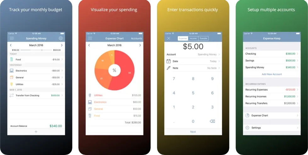 Expense Keep - Aplikasi Pengingat Tagihan iOS