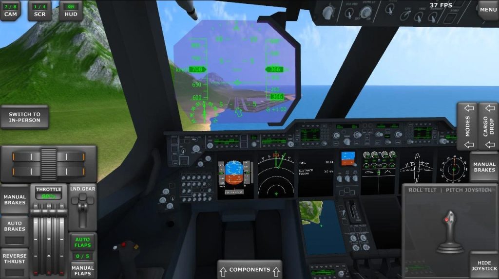 Turboprop Flight Simulator Pesawat 3D